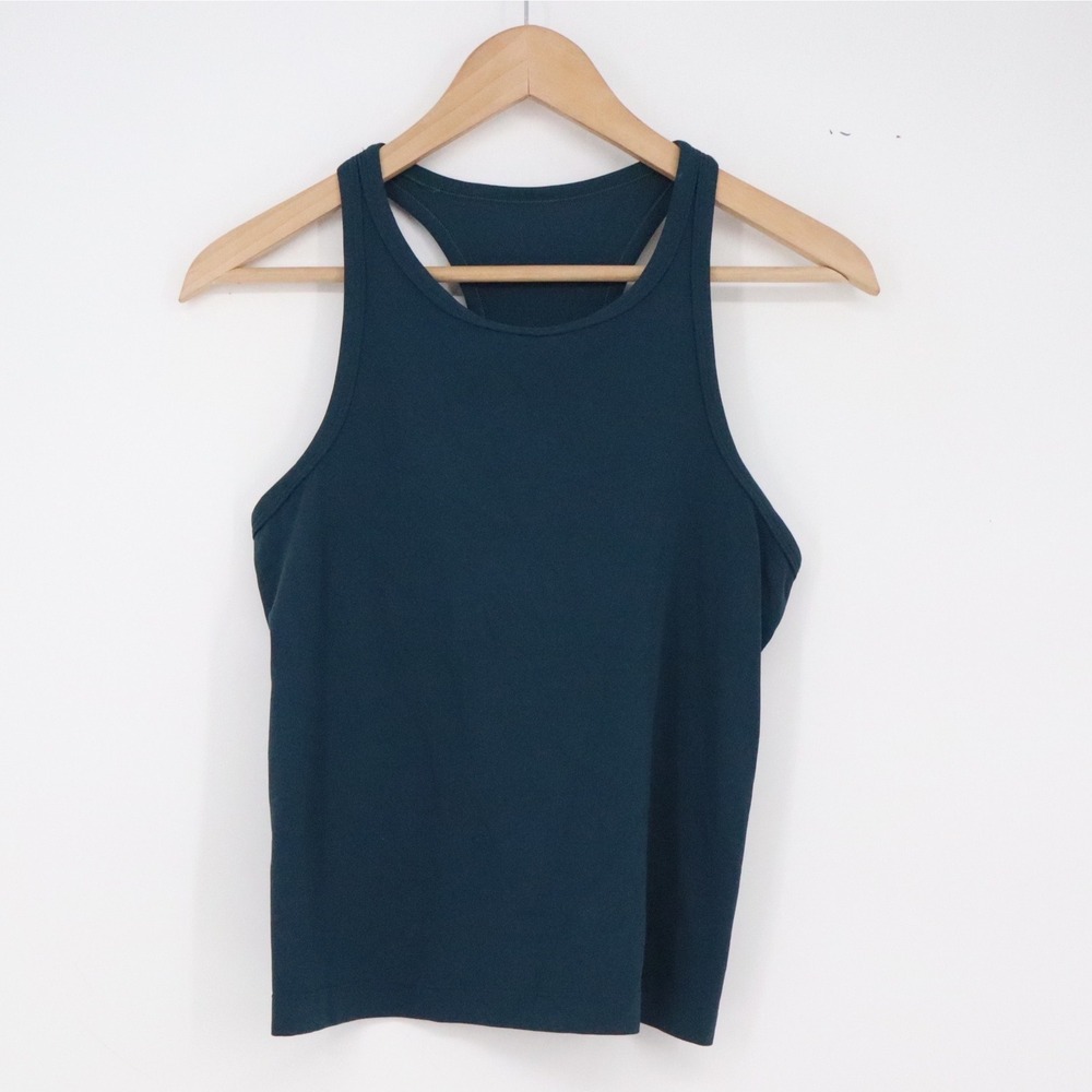 Lululemon Tank Top Womens 4 Cool Racerback Teal Sleeveless Excellent